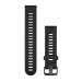 Garmin Quick Release Band (20mm, Black with Slate Hardware)