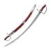 Cold Steel 38-Inch 1055 Carbon Blade Polish Saber 6-Inch Handle Sword with Red Leather Scabbard