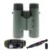 Kowa 10.5x44 Prominar Roof Prism Binoculars Kit with Lens Pen and Survival Bracelet