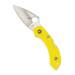 Spyderco Dragonfly 2 Salt Yellow PlainEdge H-1 Steel Blade 5.56-Inch Foldable Knife with FRN Handles