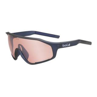 Bolle SHIFTER Sunglasses (Matte Crystal Navy Frame, Phantom Vermillon Gun Cat. 1 to 3 Lens)