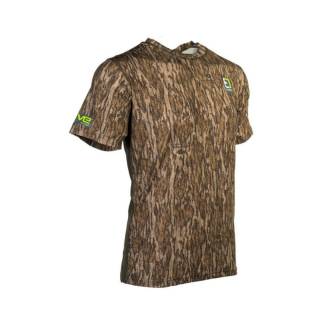 Element Outdoors Drive Series Lightweight Short Sleeve Shirt (Mossy Oak Bottomland, Medium)