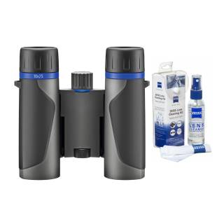 Zeiss 10x25 Terra ED Compact Pocket Binoculars and Zeiss Cleaning Kit Bundle
