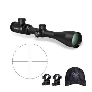 Vortex Crossfire II 3-9x50 Riflescope (V-Brite MOA Reticle) with 1-Inch Riflescope Rings and Hat