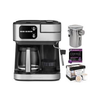 Cuisinart Coffee Center Barista Bar 4-In-1 Coffeemaker (Black) with Roast Capsules and Canister