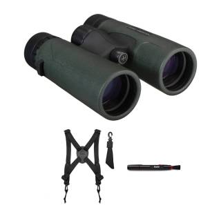 Hawke Sport Optics Nature-Trek Binoculars (10x42) with Lens Cleaning Pen and Binocular Harness