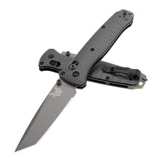 Benchmade 537GY-03 Bailout 3.38-Inch Tanto-Point Steel Blade Black Aluminum Handle Folding Knife