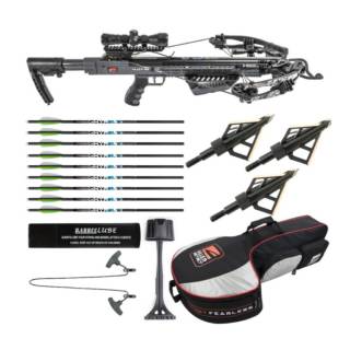 Killer Instinct Burner 415 FPS Crossbow Package (Gray Camo) Essentials Bundle