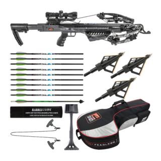 Killer Instinct Burner 415 FPS Crossbow Package (Gray Camo) Ready To Hunt Bundle