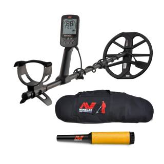 Minelab Equinox 900 Waterproof Metal Detector with Carry Bag and Pro-Find 15 Pinpointer(Gold)