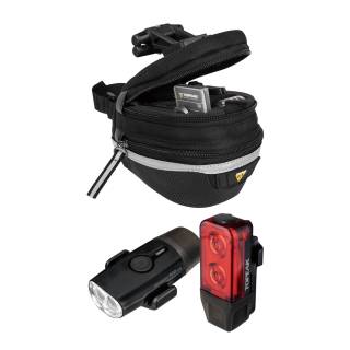 Topeak Survival Tool Wedge Pack II Bike Repair Kit with PowerLux Light Set