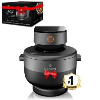 ChefWave 13-in-1 Programmable Multicooker, 4 Qt., Pressurized Steam Technology & Voice Alerts (Holiday)