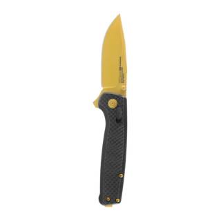 SOG Terminus XR LTE 2.95-Inch Clip-Point S35VN Steel Blade Folding Knife (Carbon and Gold)