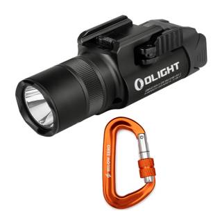 Olight Baldr Pro R Rechargeable LED Weaponlight with Heavy Duty Carabiner with Locking Clip (Orange)