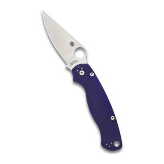 Spyderco Para Military 2 Signature Reliable, Easy to Use and Full Flat Folding Knife (Midnight Blue)