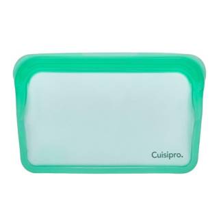 Cuisipro Green Silicone Pack-it Bag (7.25 x 5.25-Inch, 400ml, Seamless)