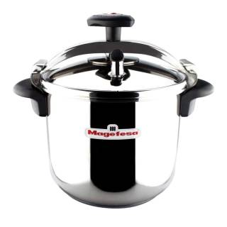 Magefesa Star 6.3-Quart 18/10 Stainless Steel Pressure Cooker with Thermo Diffusion Bottom