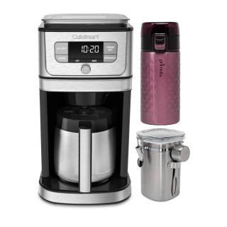 Cuisinart Fully Automatic Burr Grind and Brew Thermal Coffeemaker (10 Cup) with Tumbler and Canister