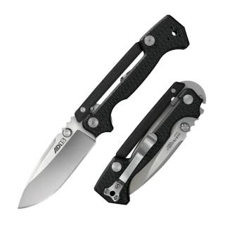 Cold Steel AD-15 3.5-Inch S35VN Blade G-10 Handle One Hand Opening Tactical Folding Knife (Black)