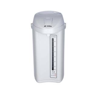 Eurolux 5 Qt Electric Hot Water Pot with See Through Water Gauge, Automatic Shut Off (Solid White)