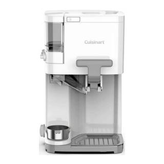 Cuisinart Mix It In Soft Serve Fast Ice Cream 1.5-Quart Capacity Ice Cream Maker with Warming Pad and Topping Containers for Creating Unique Flavors (White)