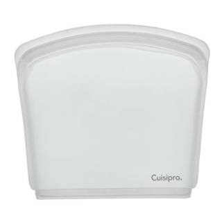 Cuisipro Clear Silicone Pack-it Bag (10 x 9-Inch, 67.5 fl oz, Seamless, 2000 ml)