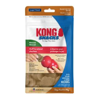 KONG Peanut Butter Baked Snack Treats for Dogs, Fits in Large KONG Rubber Toys (Large)