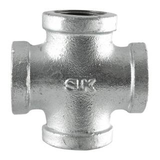 LDR 311CR-114 1-1/4-Inch Galvanized Zinc Coated Rust Resistant Lead-Free Cross Malleable Pipe