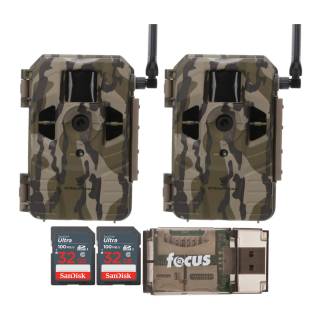 Stealth Cam Connect Cellular Trail Camera (AT&T) w/ 32 GB SD Card and Card Reader (2Pack)