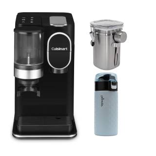 Cuisinart DGB-2 Grind and Brew Single-Serve Brewer with Coffee Canister and Stainless Steel Tumbler