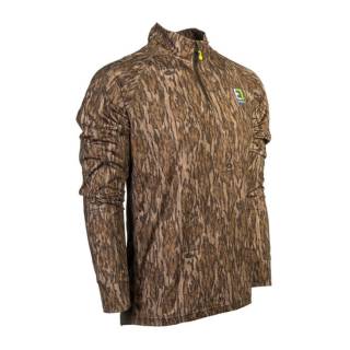 Element Drive Series Quarter Men’s Zip Shirt with Odor Control (Mossy Oak Bottomland, Medium)