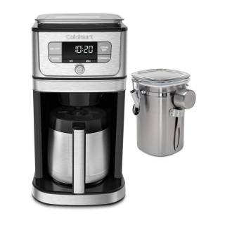 Cuisinart Fully Automatic Burr Grind and Brew Thermal Coffeemaker (10 Cup) w/ Stainless Steel Coffee Canister