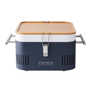 Everdure CUBE Portable Easy-to-Carry Integrated Storage Charcoal Grill (Graphite)