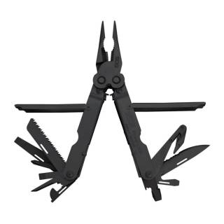 SOG Powerlock V-Cutter 7-Inch Multi-Tool Utility Tool Set with 18 Specialty Tools (Black)