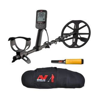 Minelab Equinox 900 Waterproof Metal Detector with Case and Pro-Find 35 Pinpointer(Yellow/Black)