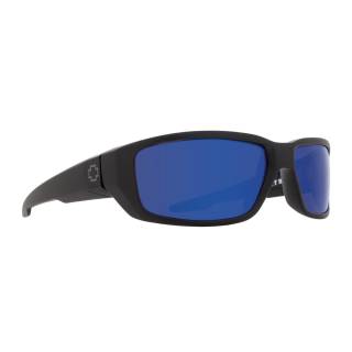 Spy Optic Dirty Mo with Dark Blue Spectra Mirror Sunglasses (Black Frame)