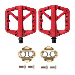 Crank Brothers Stamp 1 Bike Pedals (Red, Large)