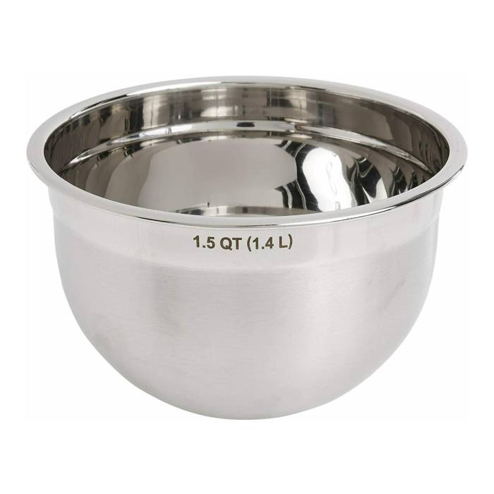 Tovolo Stainless Steel Mixing Bowl, Dishwasher-Safe, 1.5 Quart
