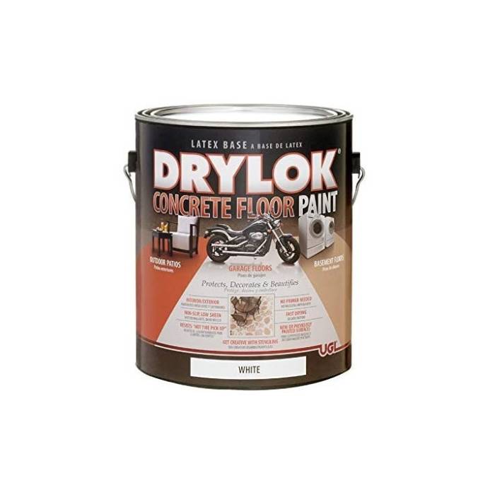 Drylok Flat White Latex Concrete Floor Paint 1 gal