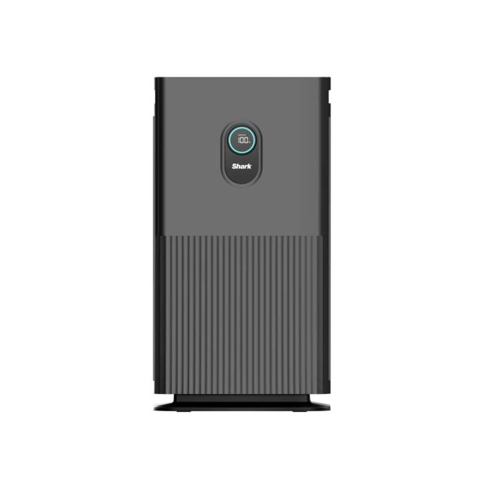 Shark HE601C Ultra- Fast and Ultra- Quiet Air Purifier with 6-Fan Airflow and Remote Control (Charcoal)
