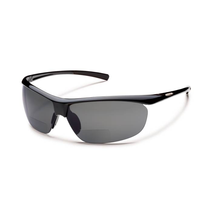 Suncloud Zephyr Rimless 1.50 Readers Sunglasses (Black/Gray)