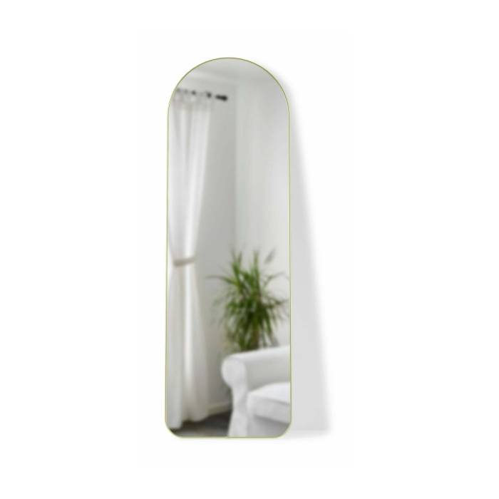 Umbra Hubba Arched Leaning Mirror (Brass)