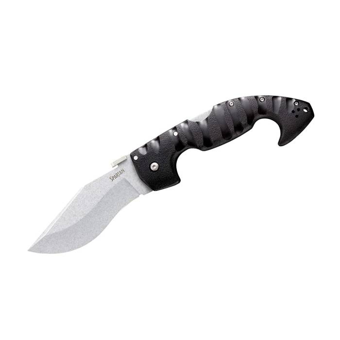 Cold Steel Spartan 4.5-Inch Clip-Point Japanese AUS10A Blade 6-Inch Griv-Ex Handle Folding Knife