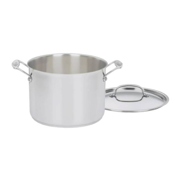 Cuisinart’s Chef's Classic Stainless 8 Quart Stockpot with Cover and Heat Resistant Riveted Handles