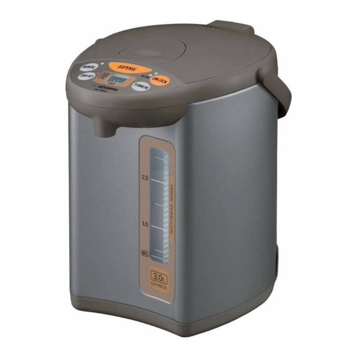 Zojirushi CD-WCC30 Micom Water Boiler and Warmer (101oz, Silver Dark Brown)