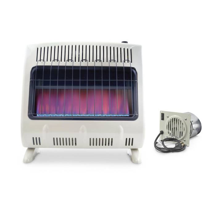 Mr. Heater 30,000 BTU Vent Free Blue Flame Propane Heater with Blower